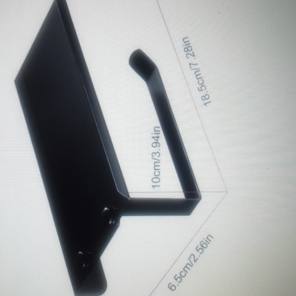 Toilet paper holder and shelf set - Picture 3 of 6